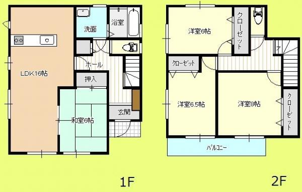 Floor plan. 21,800,000 yen, 4LDK, Land area 239.01 sq m , Building area 105.99 sq m