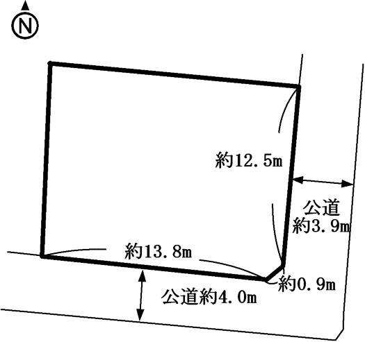 Compartment figure. Land price 4 million yen, Land area 211 sq m