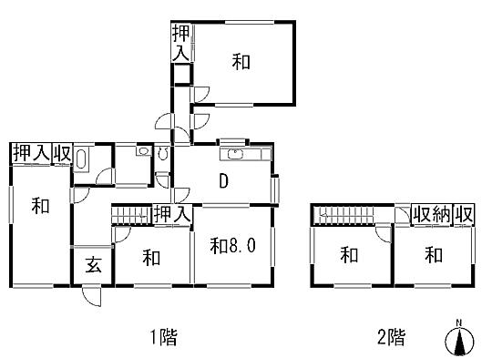 Floor plan. 13 million yen, 6LDK, Land area 395.24 sq m , Building area 123.32 sq m