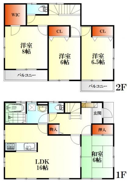 Floor plan. 22 million yen, 4LDK, Land area 277.25 sq m , Building area 105.99 sq m
