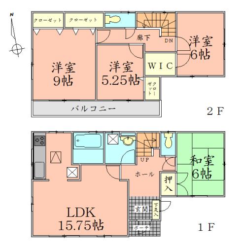 Floor plan. 20.5 million yen, 4LDK + S (storeroom), Land area 188.09 sq m , Building area 104.33 sq m