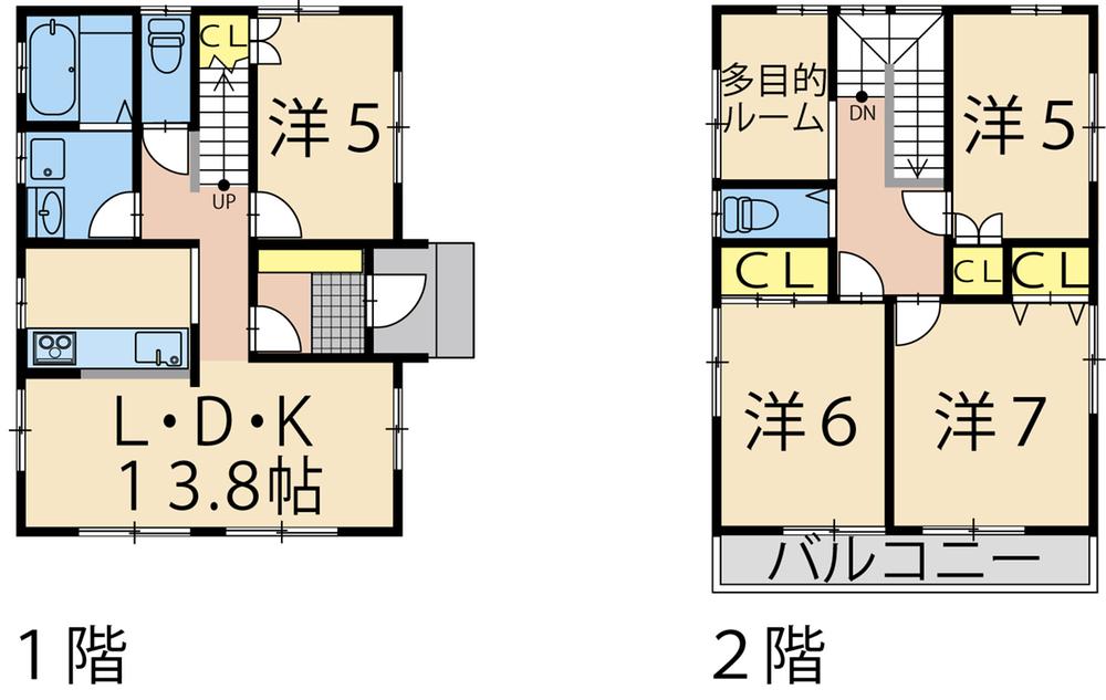 Floor plan. (B Building), Price 17 million yen, 4LDK, Land area 143.52 sq m , Building area 96.05 sq m
