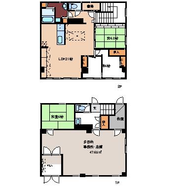 Floor plan. 24,800,000 yen, 2LDK, Land area 268.22 sq m , Building area 179.2 sq m floor plan