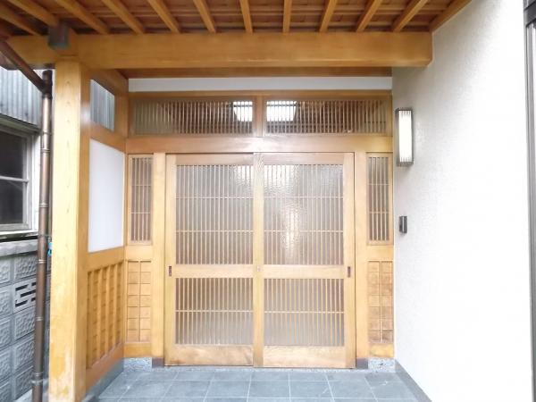Entrance. There are entrance calm Japanese-style sliding door