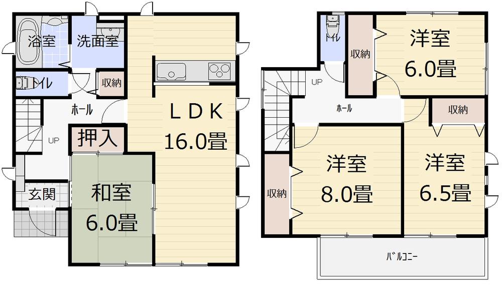 Floor plan. (1 Building), Price 22,900,000 yen, 4LDK, Land area 160 sq m , Building area 105.99 sq m