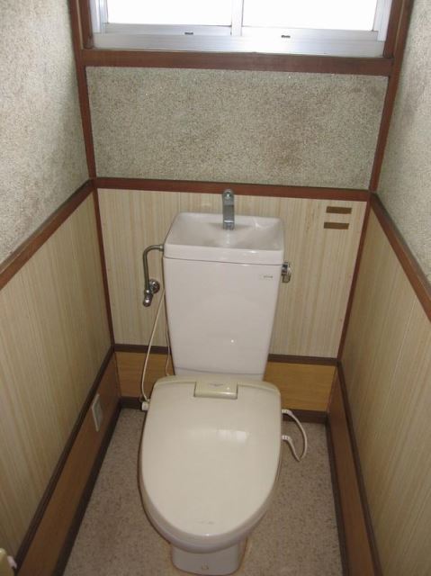 Toilet. Heating toilet seat with