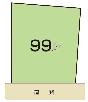 Compartment figure. Land price 4.5 million yen, Land area 329.39 sq m