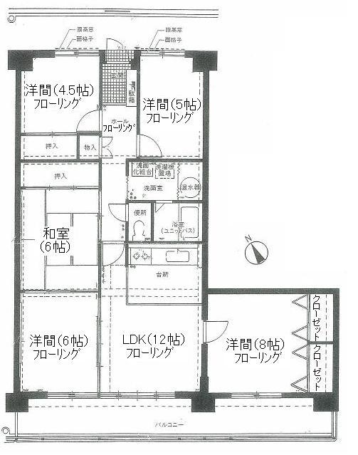 Floor plan. 5LDK, Price 13.8 million yen, Occupied area 91.72 sq m , Balcony area 16.35 sq m floor plan