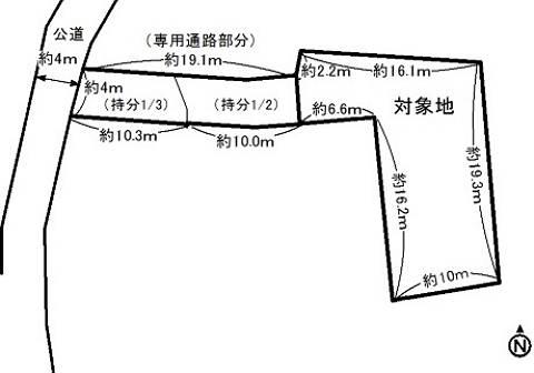 Compartment figure. Land price 18,250,000 yen, Land area 241.43 sq m