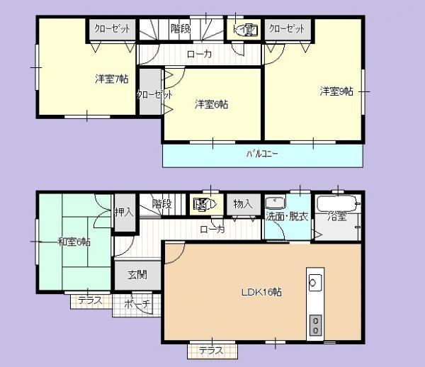 Floor plan. 27,800,000 yen, 4LDK, Land area 175.4 sq m , Building area 105.99 sq m