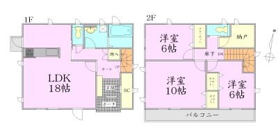 Floor plan. 31,800,000 yen, 3LDK + S (storeroom), Land area 132.24 sq m , Building area 102.68 sq m