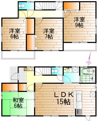 Floor plan. 26.5 million yen, 4LDK, Land area 180.66 sq m , Building area 104.33 sq m