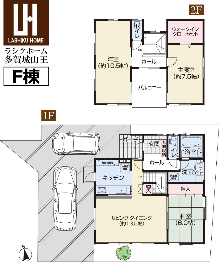 Floor plan. (F Building), Price 31,800,000 yen, 3LDK, Land area 145.77 sq m , Building area 103.51 sq m