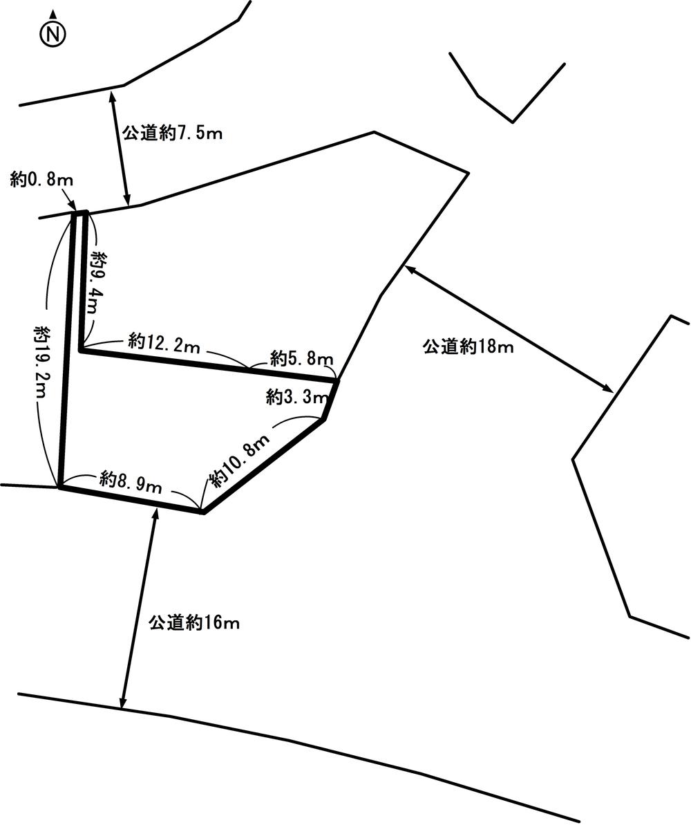 Compartment figure. Land price 16.8 million yen, Land area 159.1 sq m