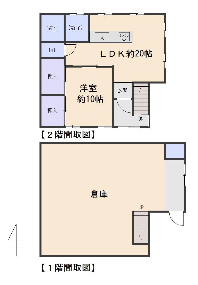 Floor plan. 16.8 million yen, 1LDK, Land area 157 sq m , Building area 209.43 sq m