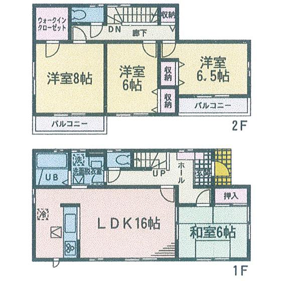 Floor plan. 1040m to Tagajo Station