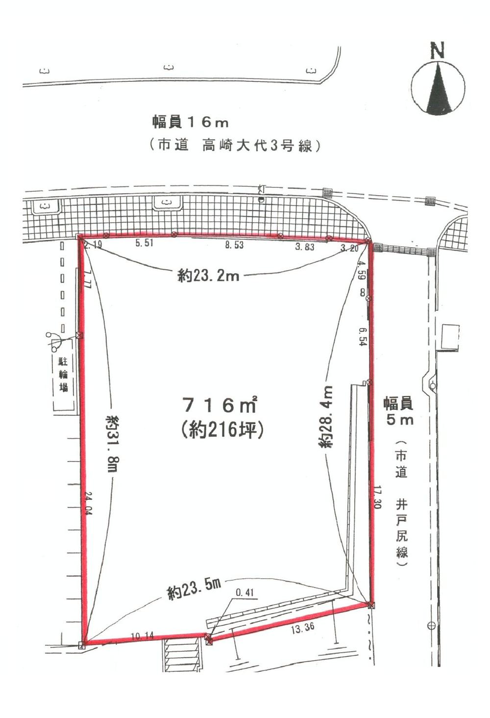 Compartment figure. Land price 61,800,000 yen, Land area 716 sq m