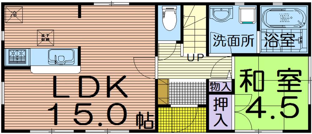 Floor plan. 23,900,000 yen, 4LDK, Land area 203.63 sq m , Building area 95.58 sq m