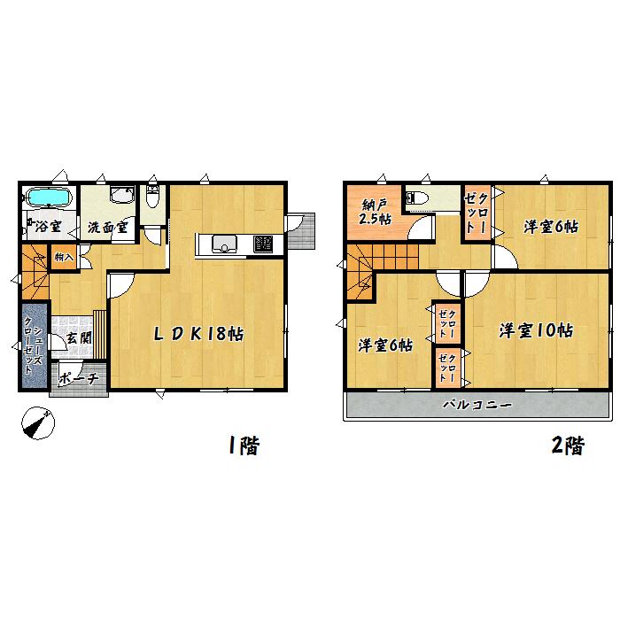 Floor plan. 31,600,000 yen, 3LDK + S (storeroom), Land area 133.07 sq m , Building area 102.68 sq m Tagajo Higashitanaka 2-chome, 4 Building