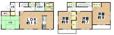 Floor plan. 26.5 million yen, 4LDK, Land area 180.66 sq m , Building area 104.33 sq m