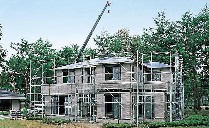 Construction ・ Construction method ・ specification. Adopted the completion of framework that can be rapid construction system in one day.