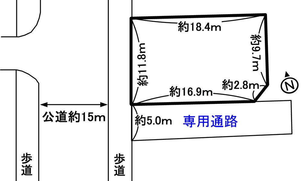 Compartment figure. Land price 7.9 million yen, Land area 218.18 sq m