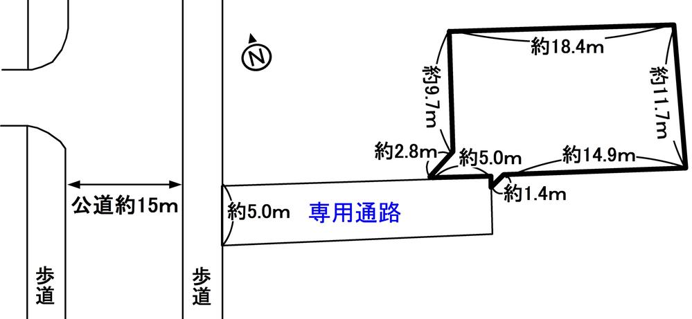 Compartment figure. Land price 6 million yen, Land area 221.48 sq m