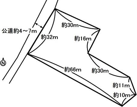 Compartment figure. Land price 9.7 million yen, Land area 1,603.09 sq m