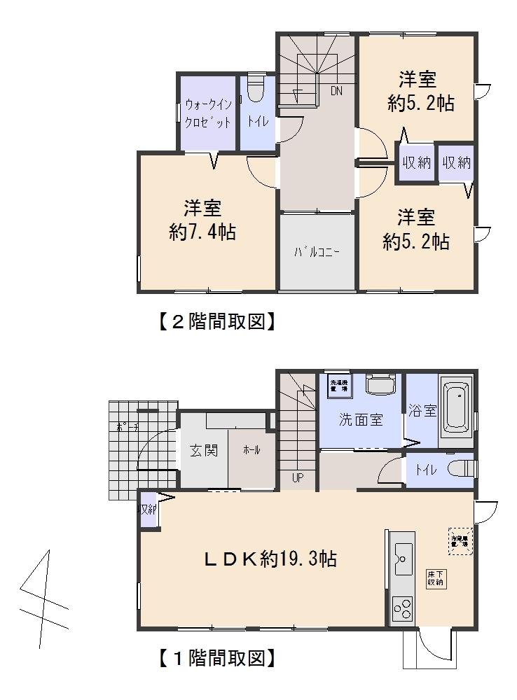 Floor plan. 16.5 million yen, 3LDK, Land area 173.95 sq m , Building area 95.5 sq m