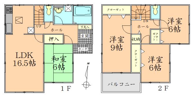 Floor plan. 19,800,000 yen, 4LDK, Land area 200.19 sq m , Building area 105.99 sq m