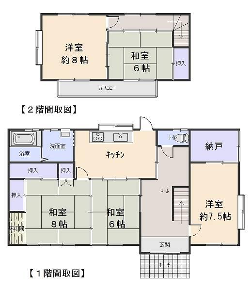 Floor plan. 16.5 million yen, 5DK, Land area 266.83 sq m , Building area 110.23 sq m