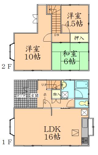 Floor plan. 14.8 million yen, 3LDK, Land area 167.25 sq m , Building area 84.02 sq m