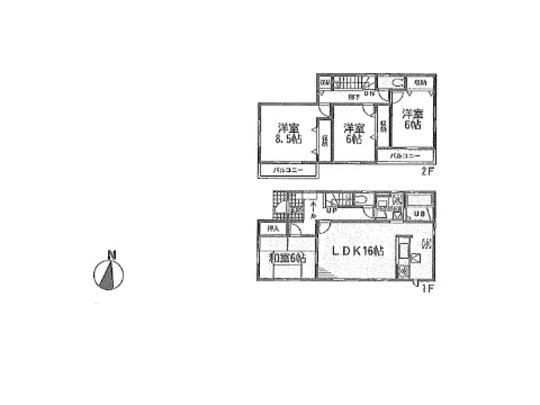 Floor plan. 19,800,000 yen, 4LDK, Land area 180.18 sq m , Building area 105.99 sq m floor plan