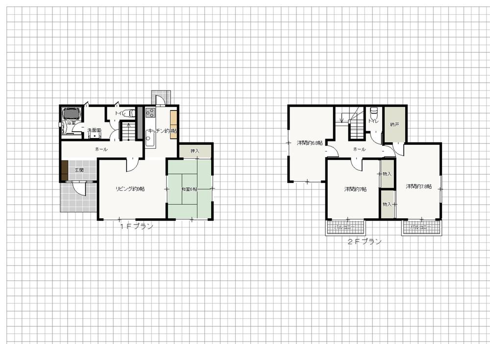Floor plan. 11.8 million yen, 4LDK, Land area 218.29 sq m , Building area 107.68 sq m