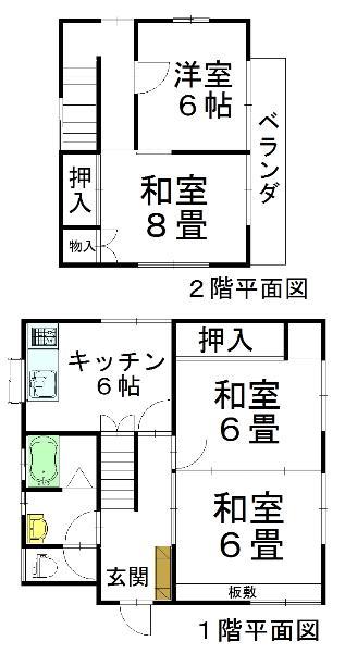 Floor plan. 9.2 million yen, 4DK, Land area 200.24 sq m , Building area 73.69 sq m