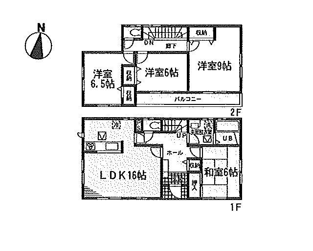 Floor plan. (9 Building), Price 19,800,000 yen, 4LDK, Land area 180.51 sq m , Building area 105.98 sq m