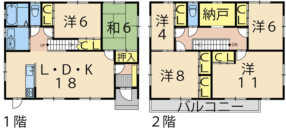 Floor plan. IH cooking heater of a convenient three-necked is, Safety without a fire ・ Is cooking equipment of peace of mind. (Image is an image)