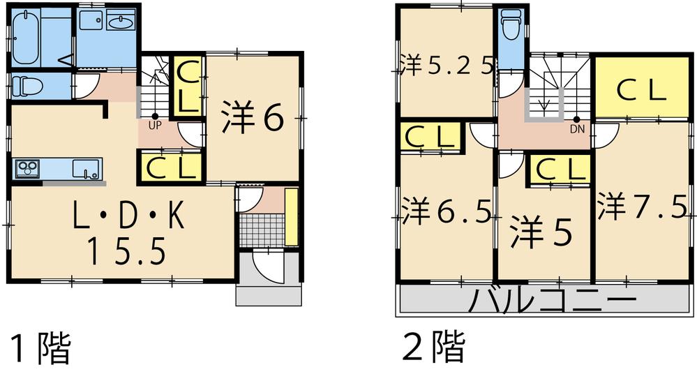 Floor plan. (8 Building), Price 23,640,000 yen, 5LDK, Land area 187.78 sq m , Building area 112.61 sq m