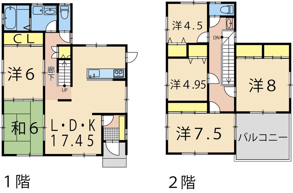 Floor plan. IH cooking heater of a convenient three-necked is, Safety without a fire ・ Is cooking equipment of peace of mind. (Image is an image)