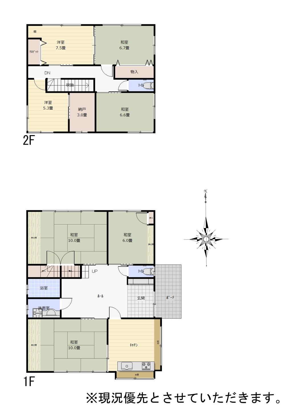 Floor plan. 17,900,000 yen, 6LDK + S (storeroom), Land area 209.27 sq m , Building area 150.71 sq m