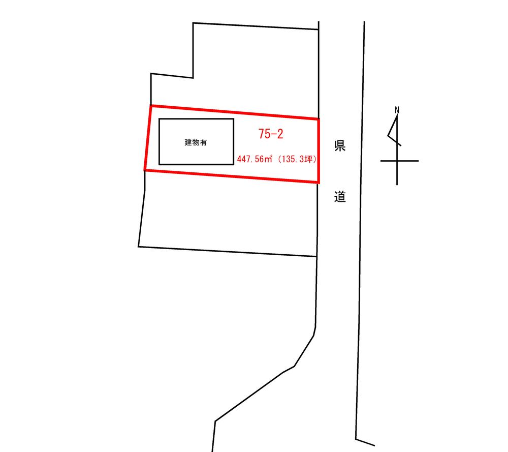 Compartment figure. Land price 15.5 million yen, Land area 447.56 sq m