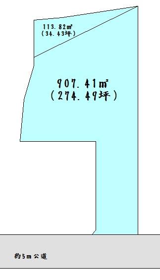 Compartment figure. Land price 18 million yen, Land area 1021.23 sq m