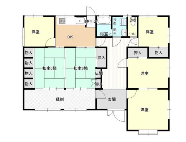 Floor plan. 11.9 million yen, 6DK, Land area 235.98 sq m , Building area 113.44 sq m