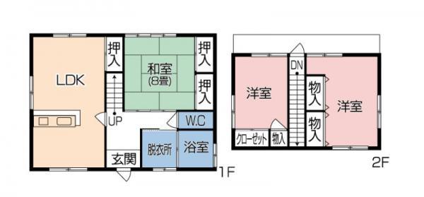Floor plan. 9.8 million yen, 3LDK, Land area 302.28 sq m , Building area 98.61 sq m