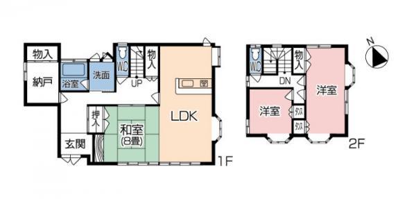 Floor plan. 13.6 million yen, 3LDK, Land area 471.97 sq m , With storeroom of building area 123.11 sq m 3LDK