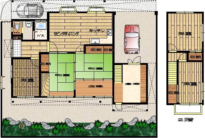 Floor plan. 11.2 million yen, 5LDK + S (storeroom), Land area 271.44 sq m , Building area 116.57 sq m