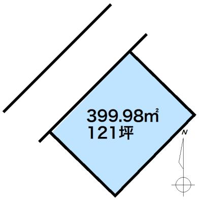 Compartment figure. Land price 9 million yen, Land area 399.98 sq m