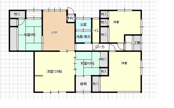 Floor plan. 16.8 million yen, 5LDK, Land area 633.49 sq m , Building area 130.79 sq m main house Floor plan