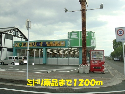 Dorakkusutoa. 1200m to green chemicals Takao store (drugstore)