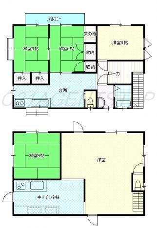 Floor plan. 18,800,000 yen, 4DK, Land area 214.89 sq m , Building area 127.52 sq m